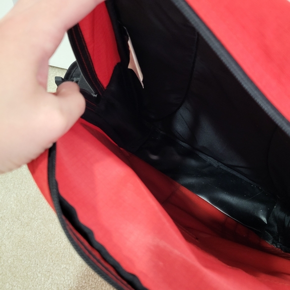 Tracker Sling One Shoulder Backpack sizing is 14in H ,12.5 across 4in W . - Picture 3 of 8